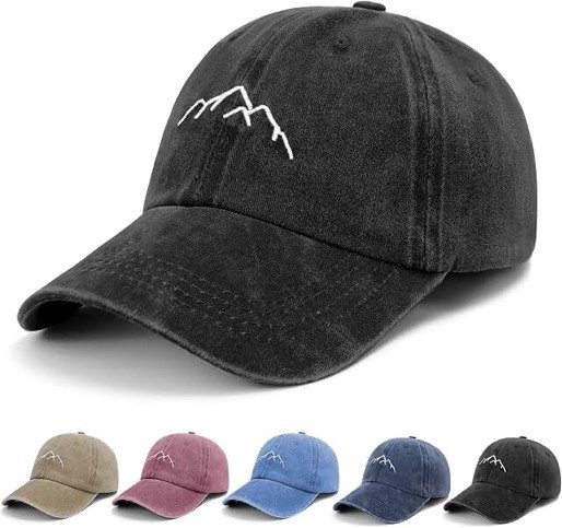 Men’s Adjustable Vintage Baseball Cap — Larger Fit