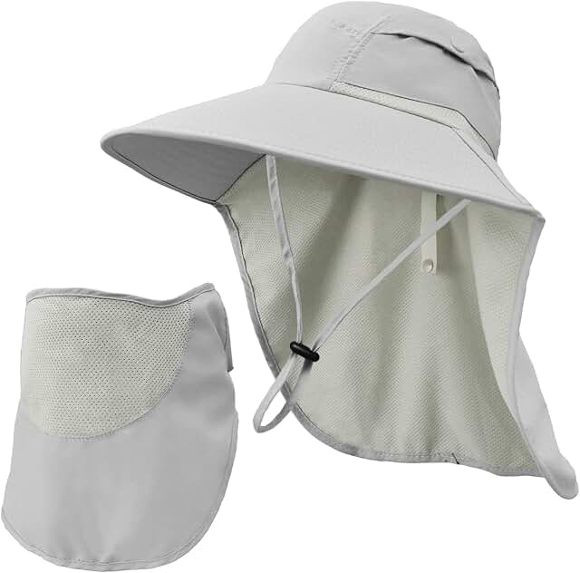 ZOORON Adult Sun Hat with Neck Flap