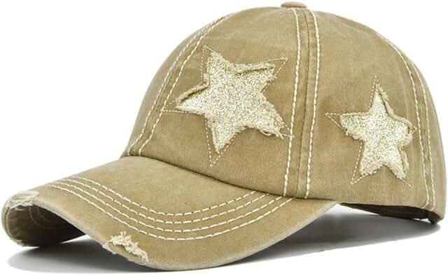 Women’s Vintage Star Ponytail Baseball Cap