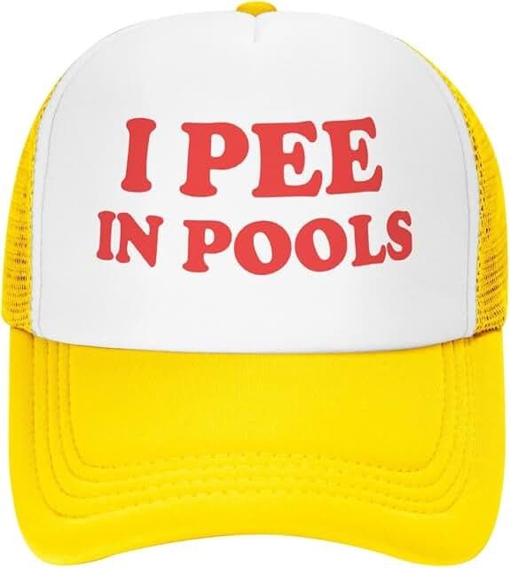 I Pee in Pools Mesh Snapback Trucker Cap