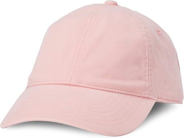 Women’s Washed Cotton Baseball Cap — Pink