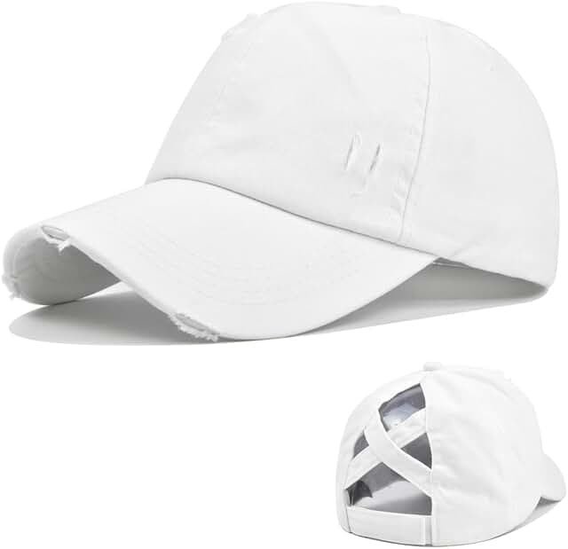 Women’s Adjustable Criss-Cross Ponytail Baseball Cap