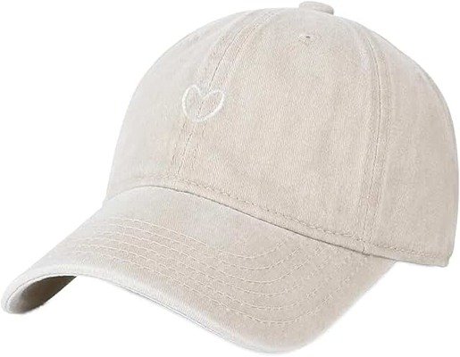 Women’s Vintage Embroidered Washed Baseball Cap