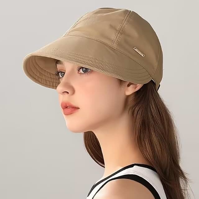 Women’s Foldable Wide-Brim Baseball Cap