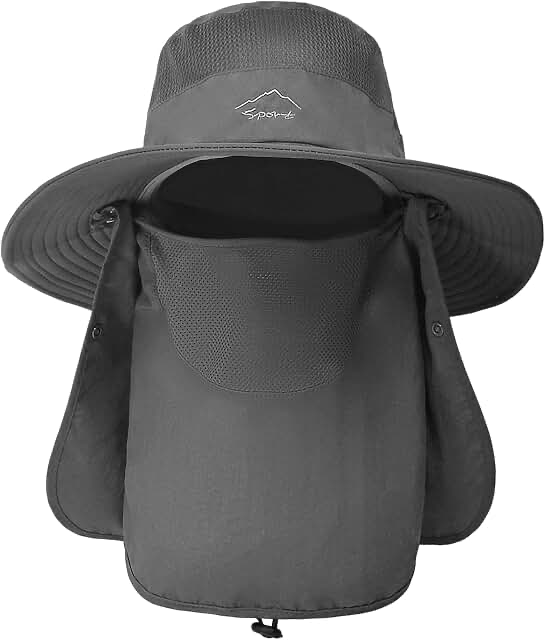 Adult Sun Hat with Neck Flap