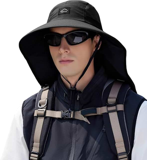 Adult Sun Hat with Neck Flap
