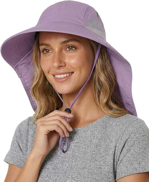 H HOME-MART Men’s Sun Hat with Neck Flap