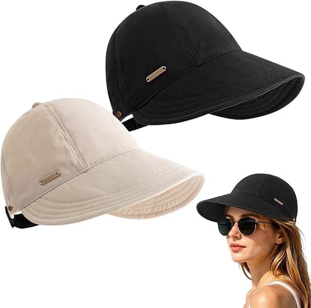 Women’s Adjustable Wide-Brim Beach Cap