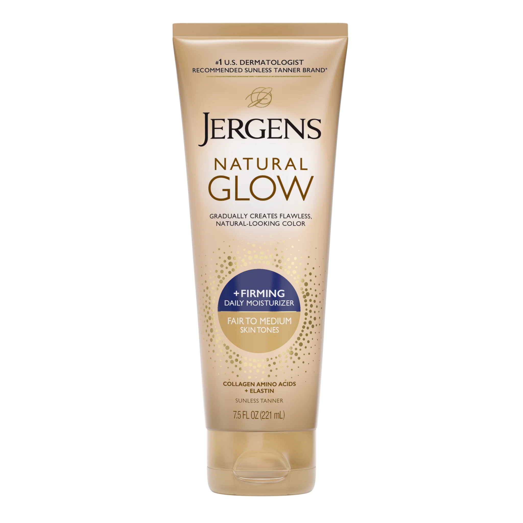 Jergens Natural Glow +Firming 221ml product packaging