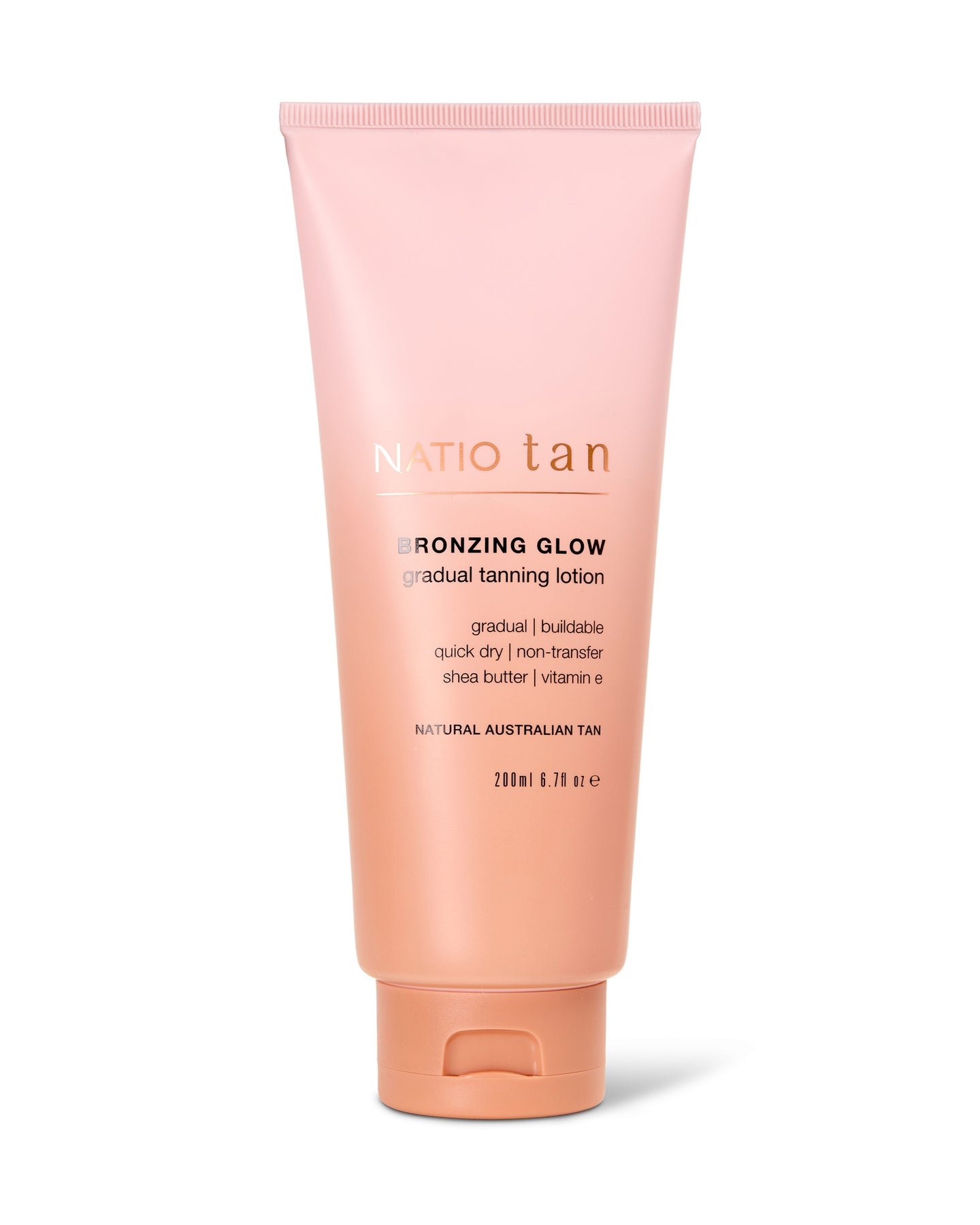 Natio Bronzing Glow Gradual Tanning Lotion 200ml product packaging
