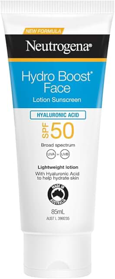 Neutrogena Hydro Boost Water Gel Sunscreen SPF50 85ml product pack