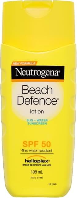 Neutrogena Beach Defence Sunscreen Lotion SPF50 198mL product packaging