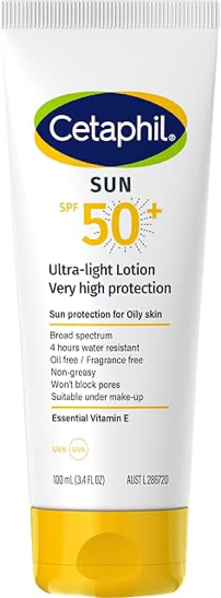 Cetaphil Sun Ultra-Light Lotion SPF50+ 100ml product packaging