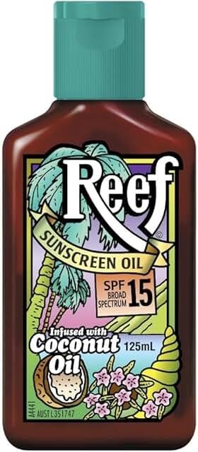 Reef SPF15 Coconut Sunscreen Oil 125ml product packaging