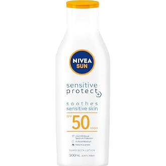 NIVEA SUN Sensitive Protect Sunscreen Lotion SPF50 200ml product packaging