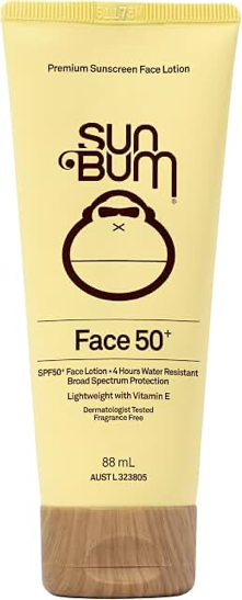 Sun Bum Original SPF50 Sunscreen Face Lotion 88ml product packaging