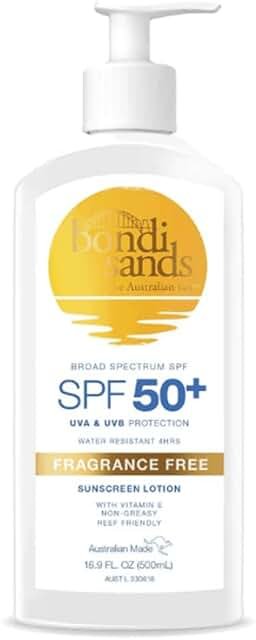 Bondi Sands SPF50+ Sunscreen Lotion Pump 400ml product packaging