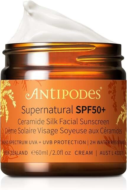 Antipodes Supernatural Mineral Face Sunscreen SPF50+ product packaging