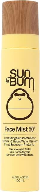 Sun Bum Original SPF50 Sunscreen Face Mist 100ml product packaging