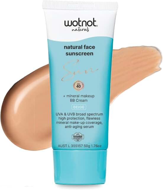 Wotnot Tinted Sunscreen SPF40 Beige 50g product packaging