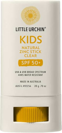KIDS Natural Zinc Stick Clear SPF50 20g product packaging