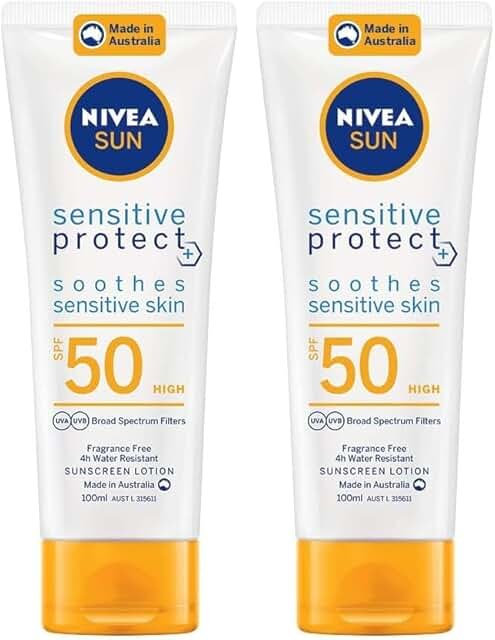 NIVEA SUN Sensitive Protect Sunscreen Lotion SPF50 product packaging