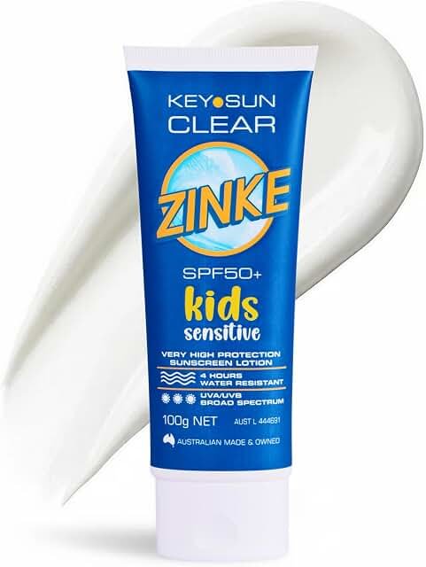 Key Sun Clear Zinke Kids Sensitive SPF50+ 100g product packaging