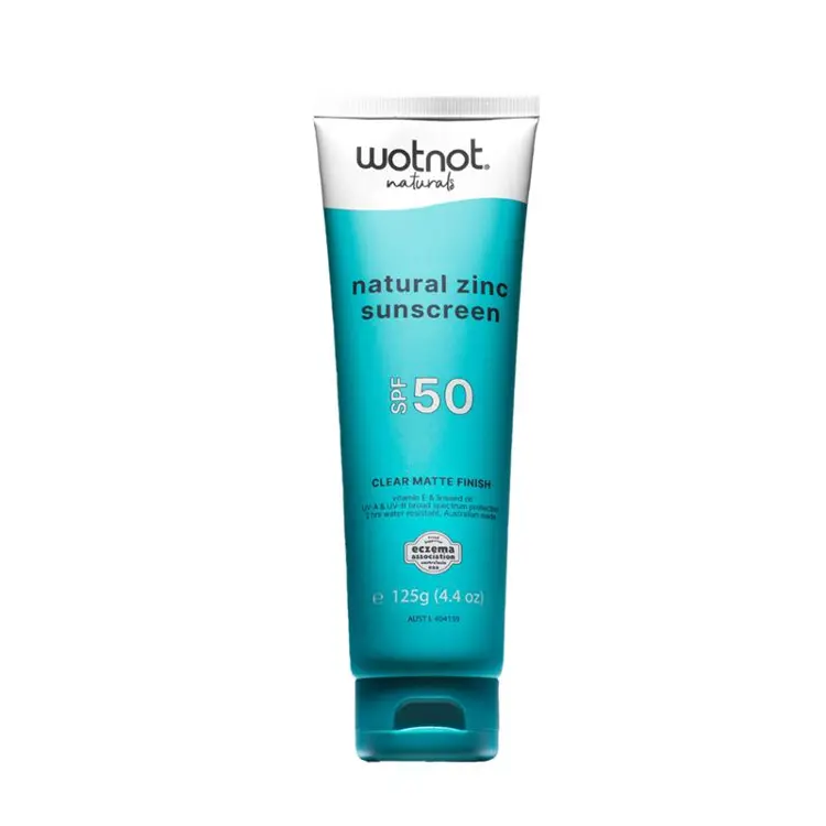 Wotnot Non-Nano Zinc Sunscreen 125g product pack
